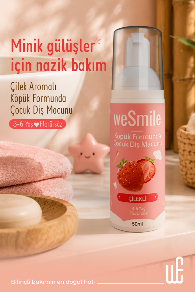WewaysSmile Çocuk Çilekli Diş Macunu (3-6 Yaş)
