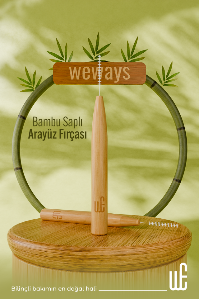 Weways Bambu Saplı Arayüz Fırçası