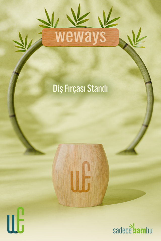 Weways Bambu Diş Fırçası Standı