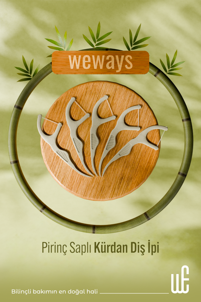 Weways Pirinç Saplı Kürdan Diş İpi